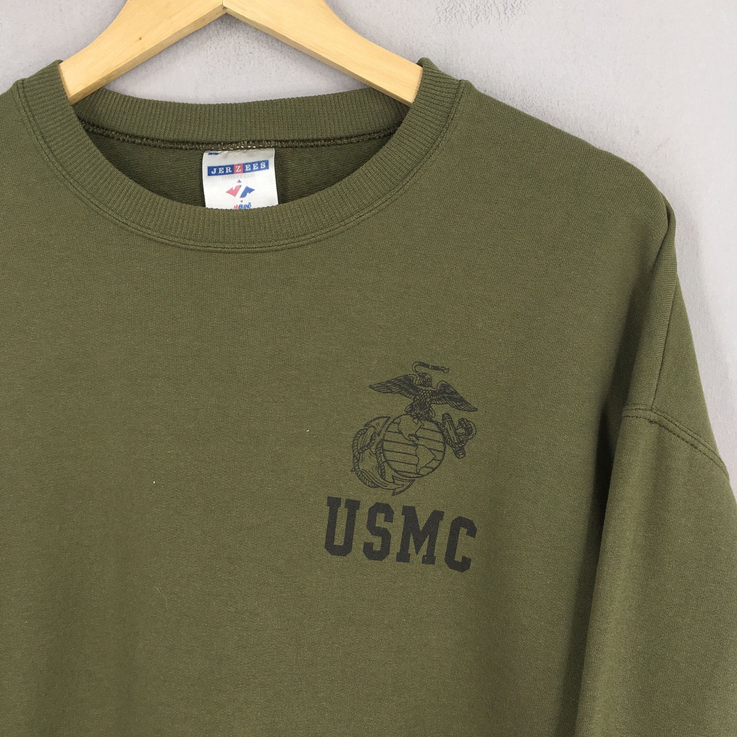 Usmc Marines Green Sweatshirt Large