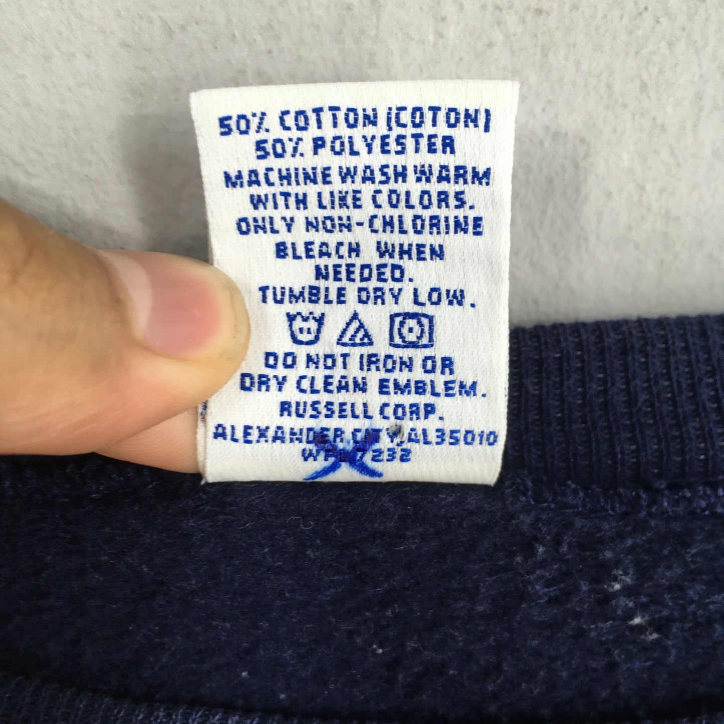 Russell Athletic Blue Plain Sweatshirt XLarge