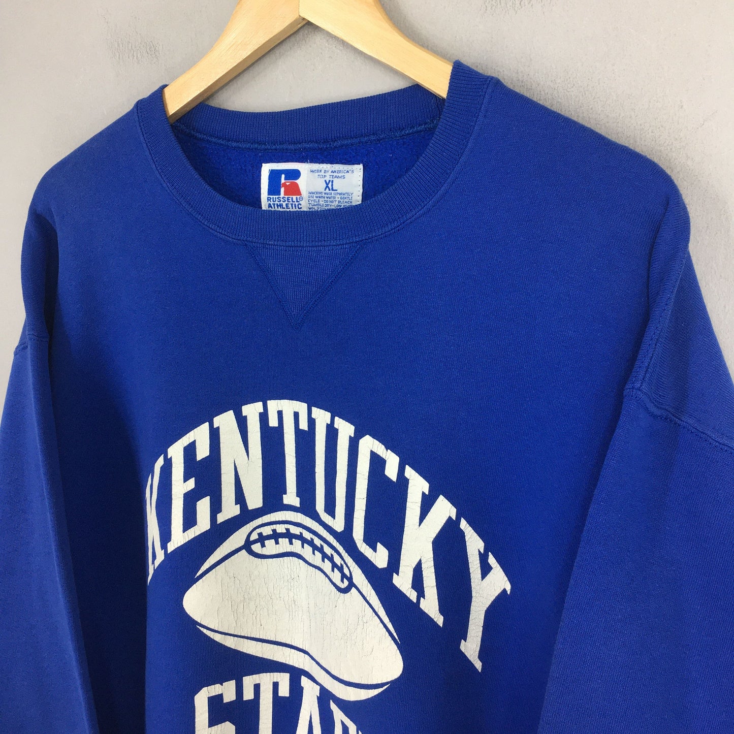 Kentucky State Football Blue Sweatshirt XLarge