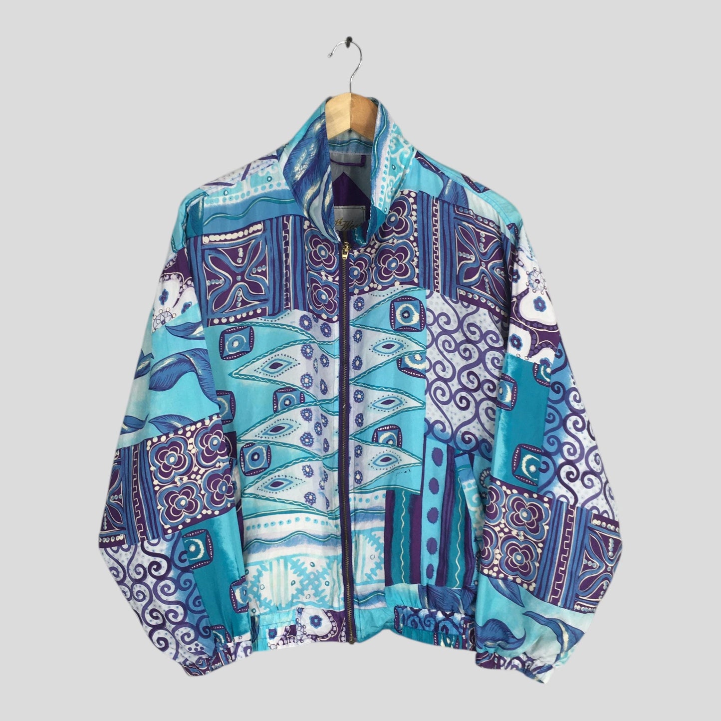 90's Royalty Baroque Silk Jacket Small