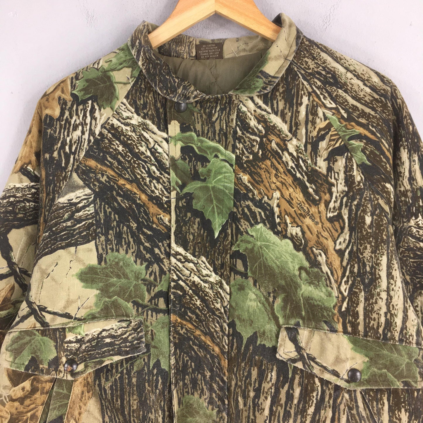 Classic Real Tree Camo Zipper Jacket Large