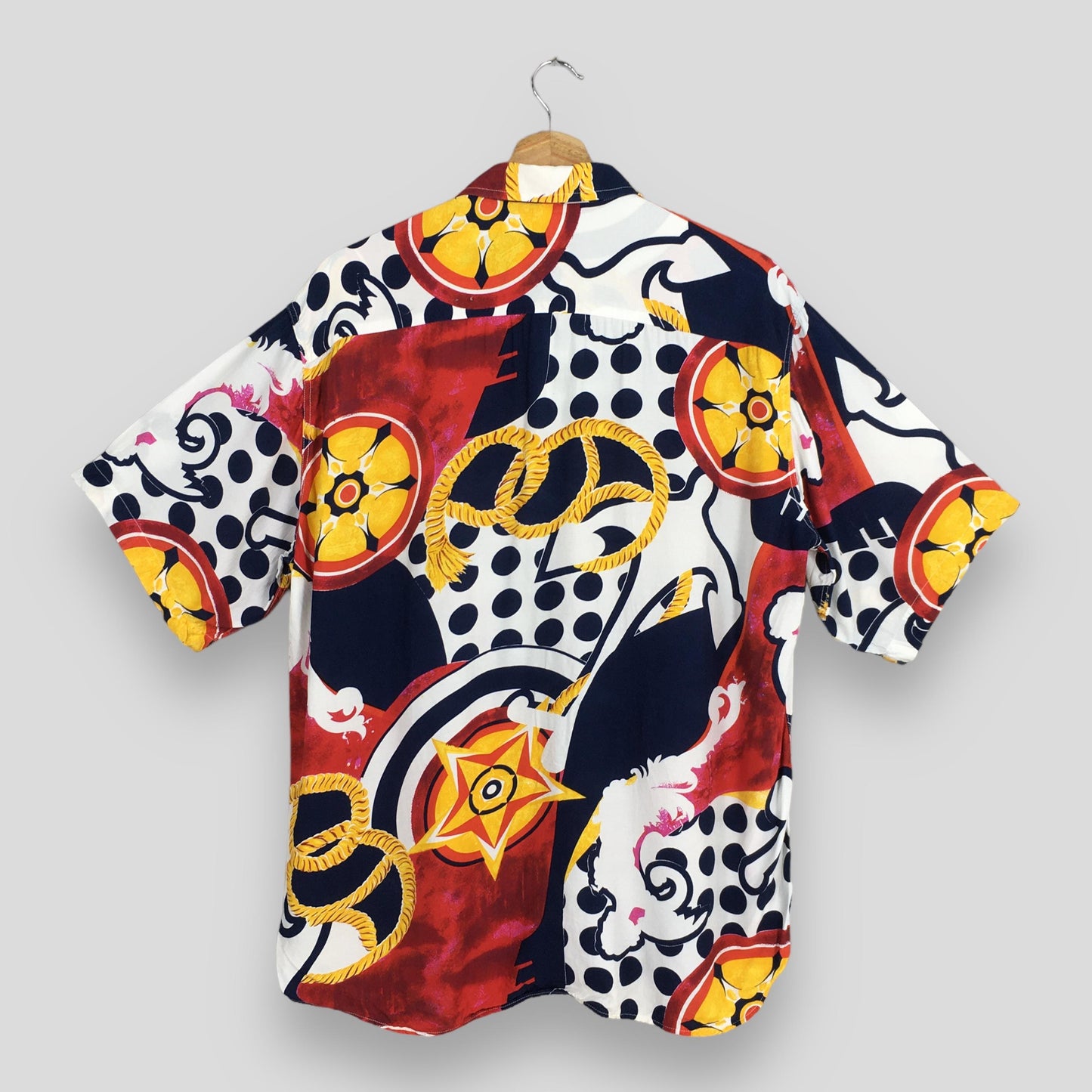 Funky Multicolor Abstract Pattern Shirt Medium