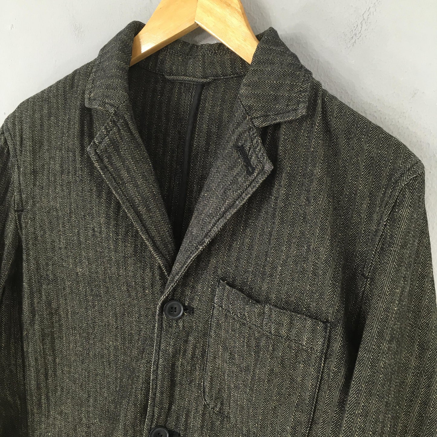 Persons Jeans Herringbone Denim Workwear Jacket Medium