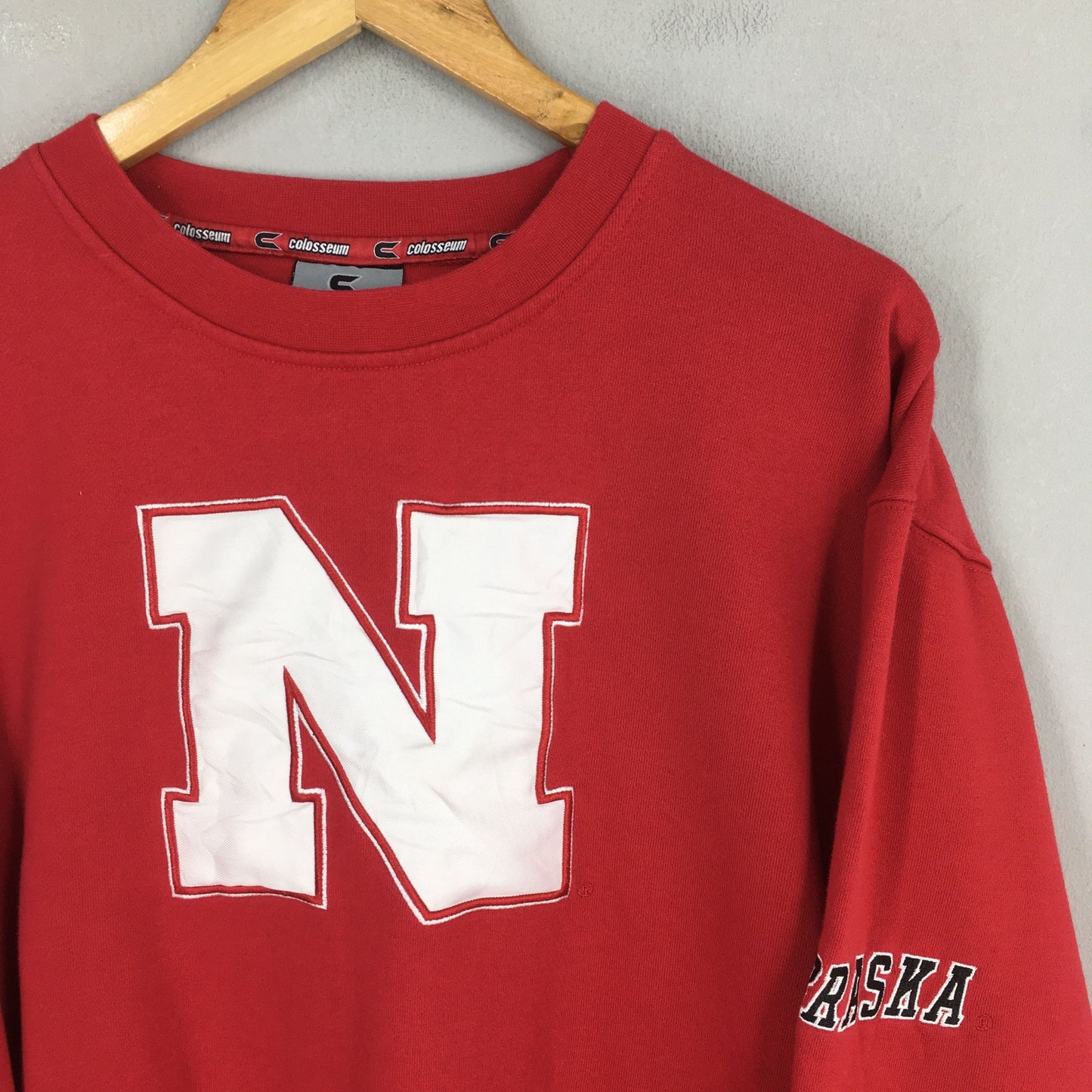 Nebraska Huskers Embroidery Sweatshirt Large