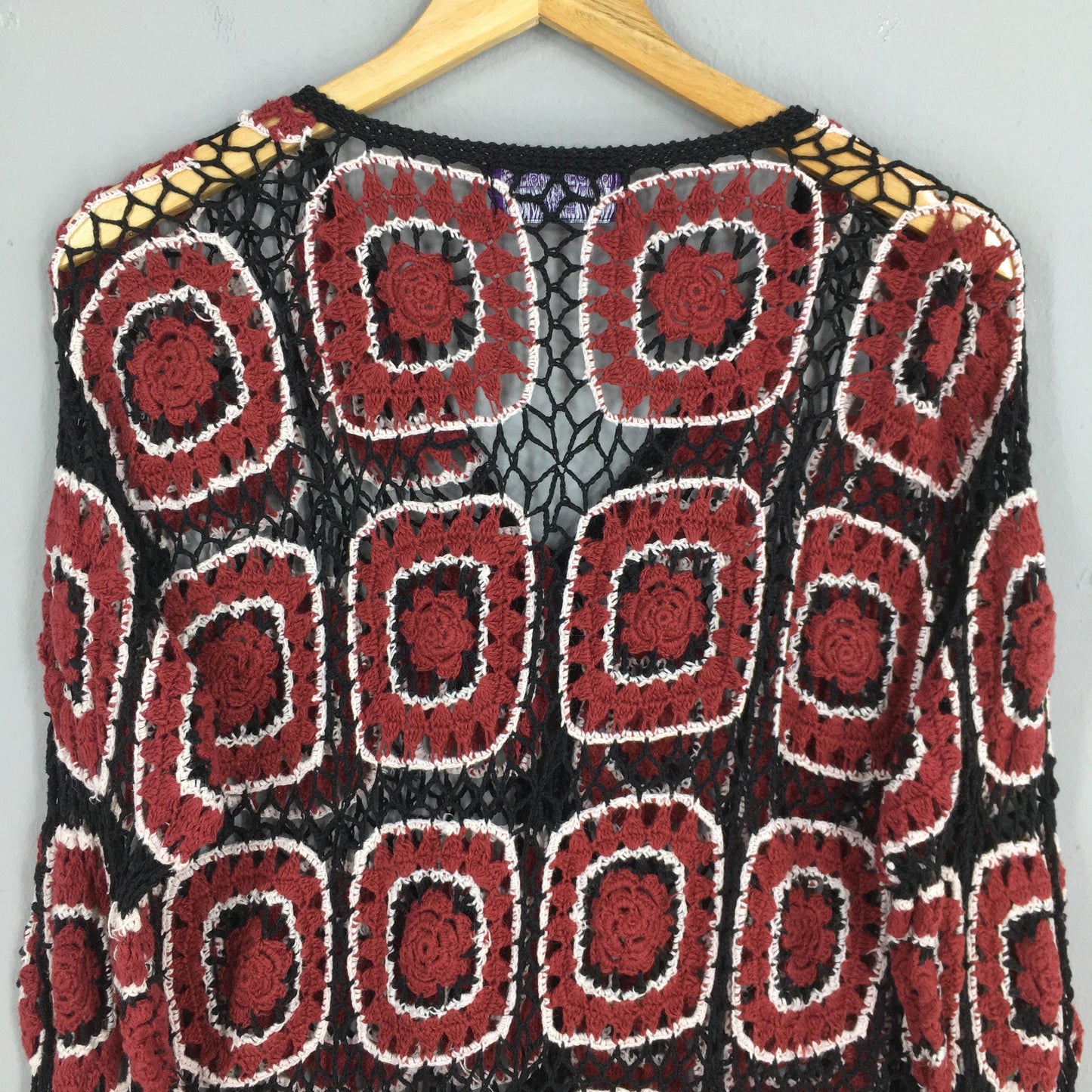 Nepenthes Hogg Japan Crochet Cardigan Medium