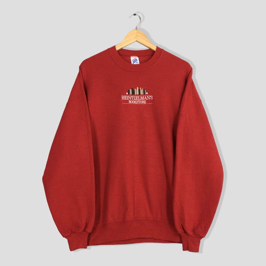 Heintzelman Bookstore Red Oversized Sweatshirt XXL