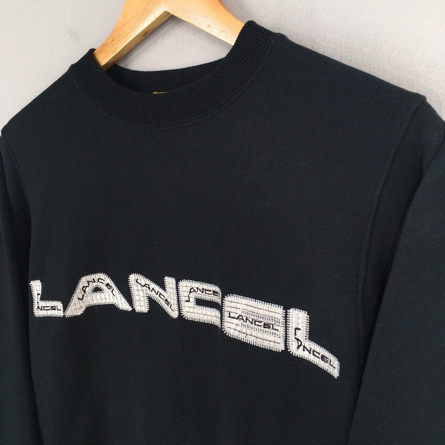 Lancel Paris Black Sweatshirt Medium