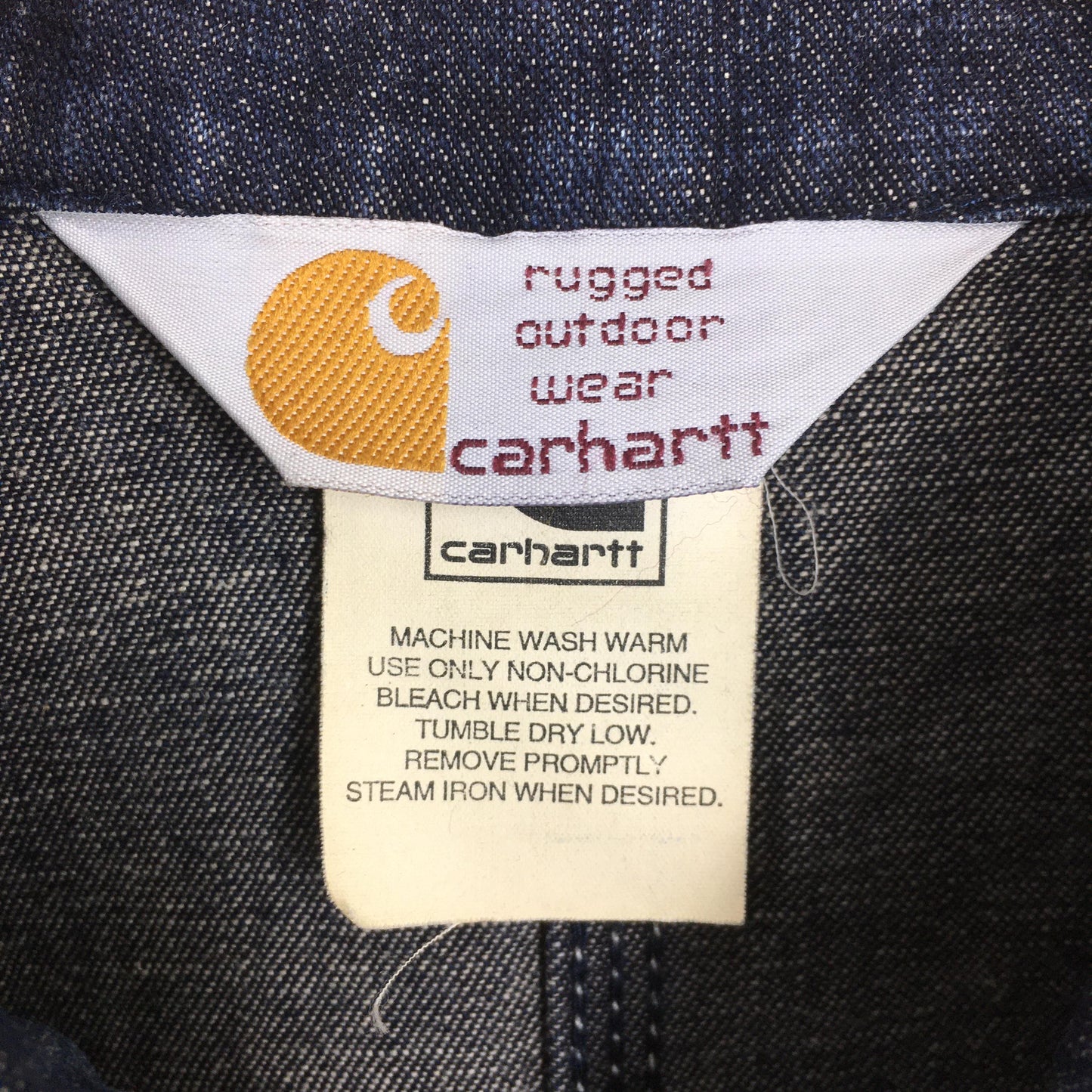 Carhartt Denim Jeans Workwear Jacket Large