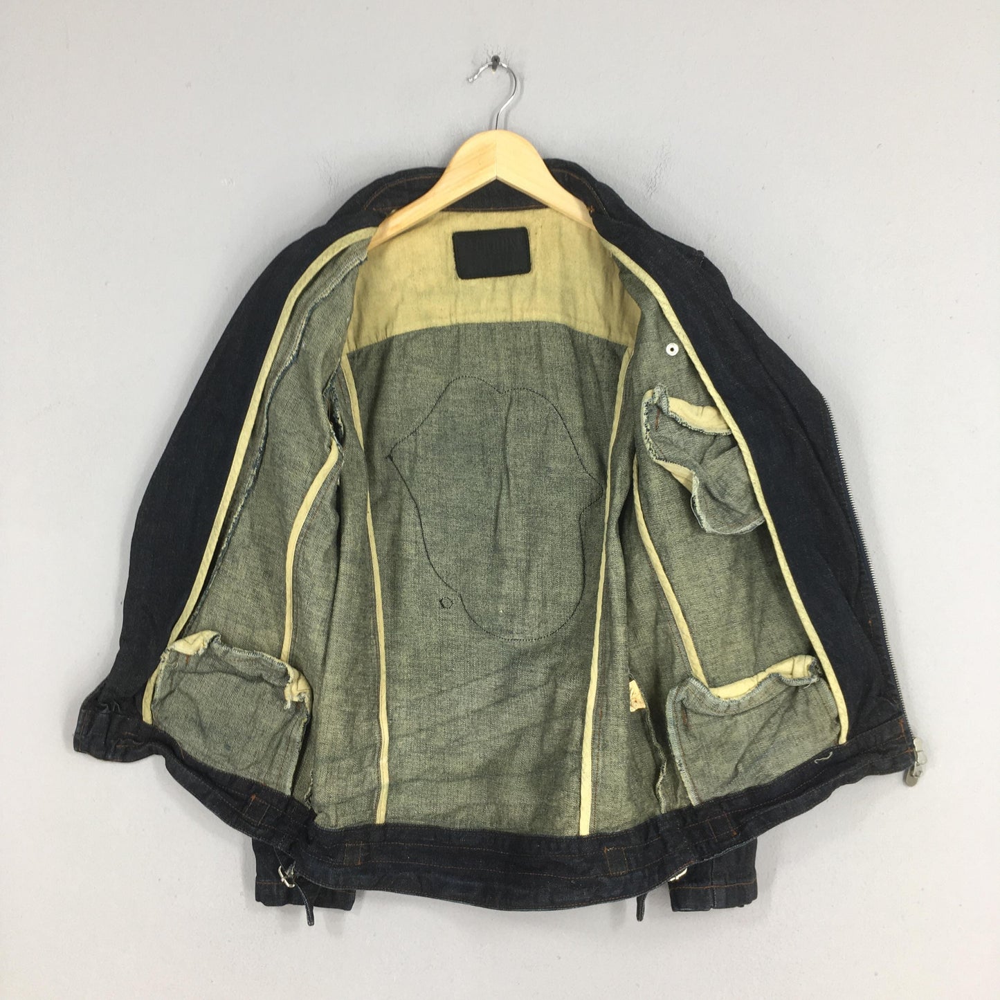 Japanese Jackrose Rolling Stones Double Collar Denim Jacket Medium