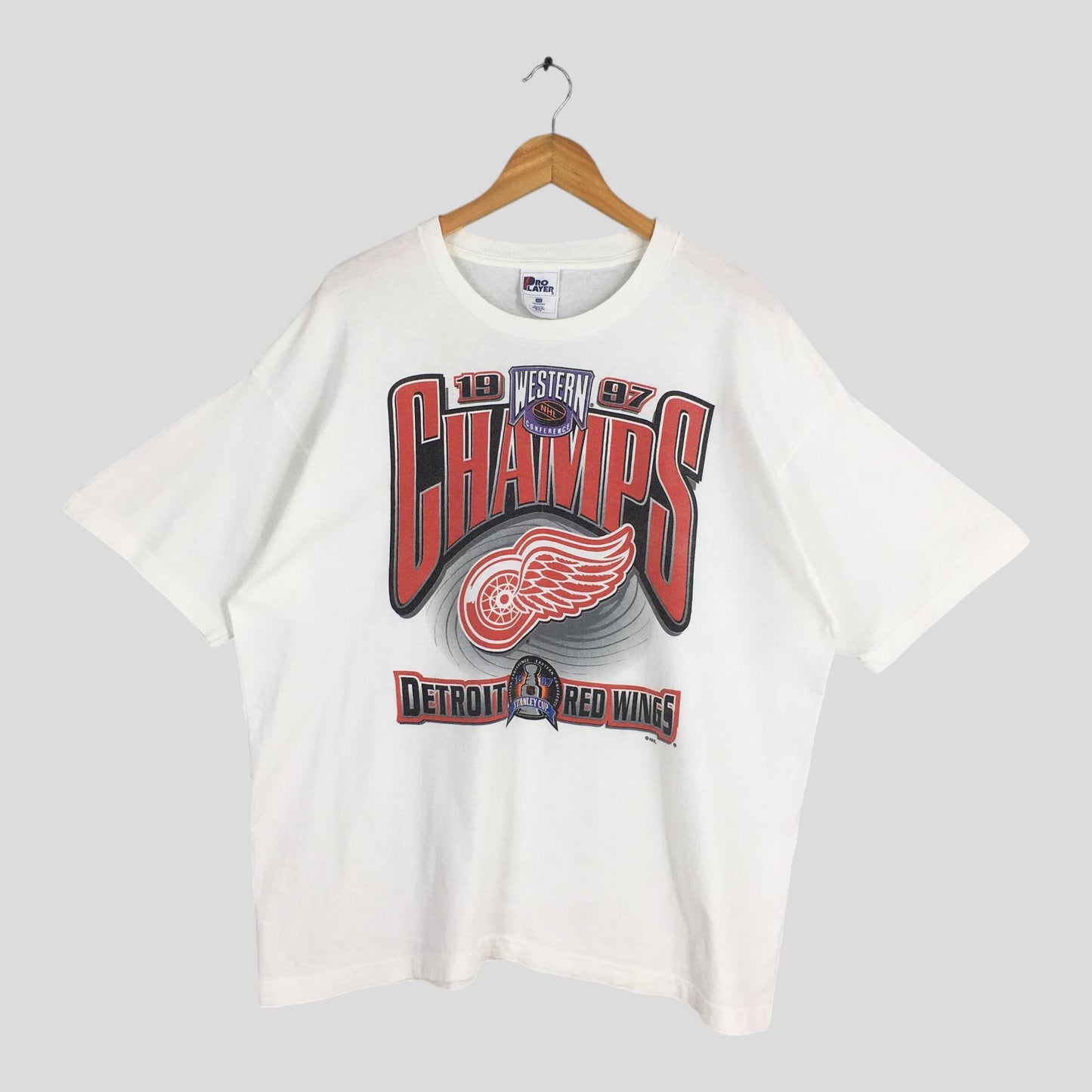 Detroit Red Wings NHL White Tshirt XXLarge