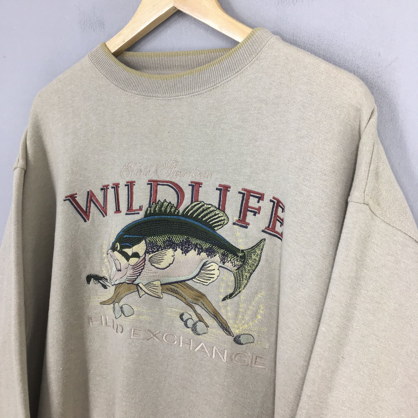 Wildlife Fish Seabass Outdoor Life Sweatshirt XLarge