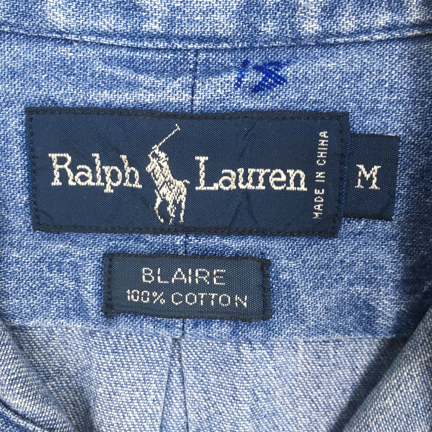 Polo Ralph Lauren Blaire Jeans Blue Shirt Medium