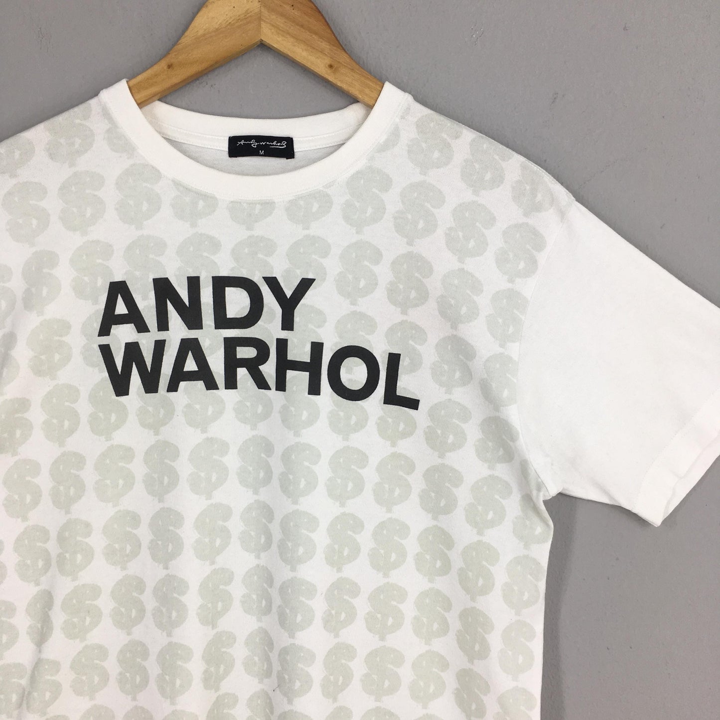 Andy Warhol Dollar Art White T shirt Medium