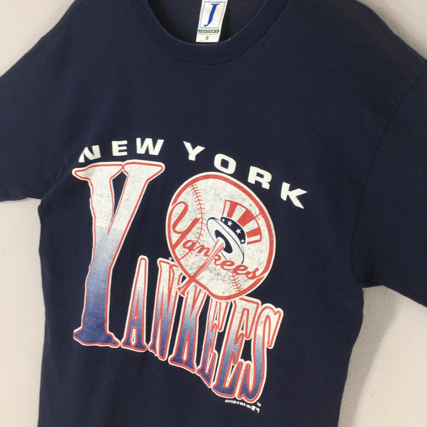 New York Yankees MLB Blue T shirt Large