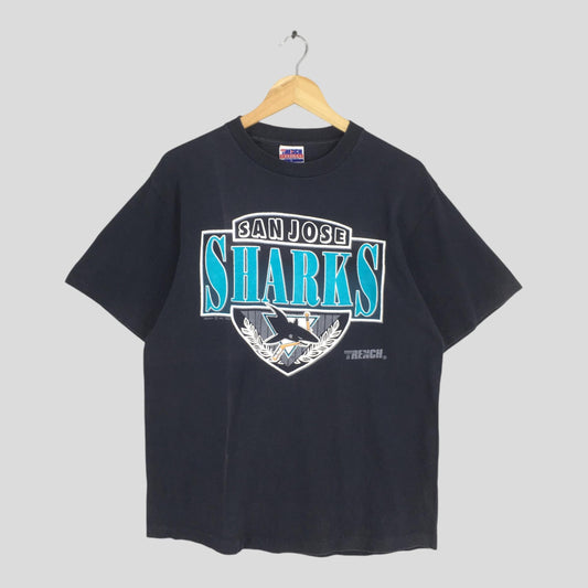 San Jose Sharks Hockey NHL T shirt Large