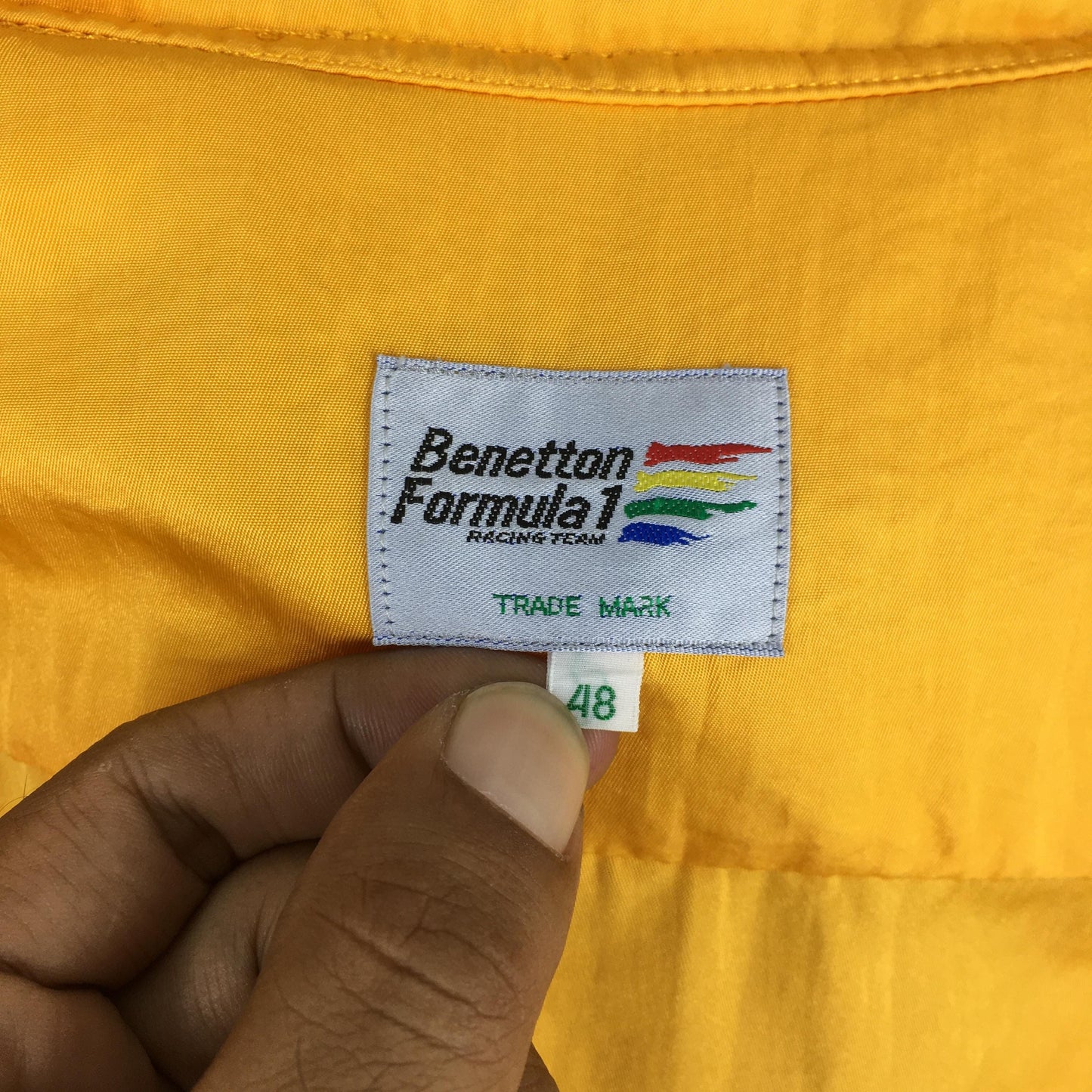 Benetton Formula One Windbreaker Hoodie Jacket XLarge