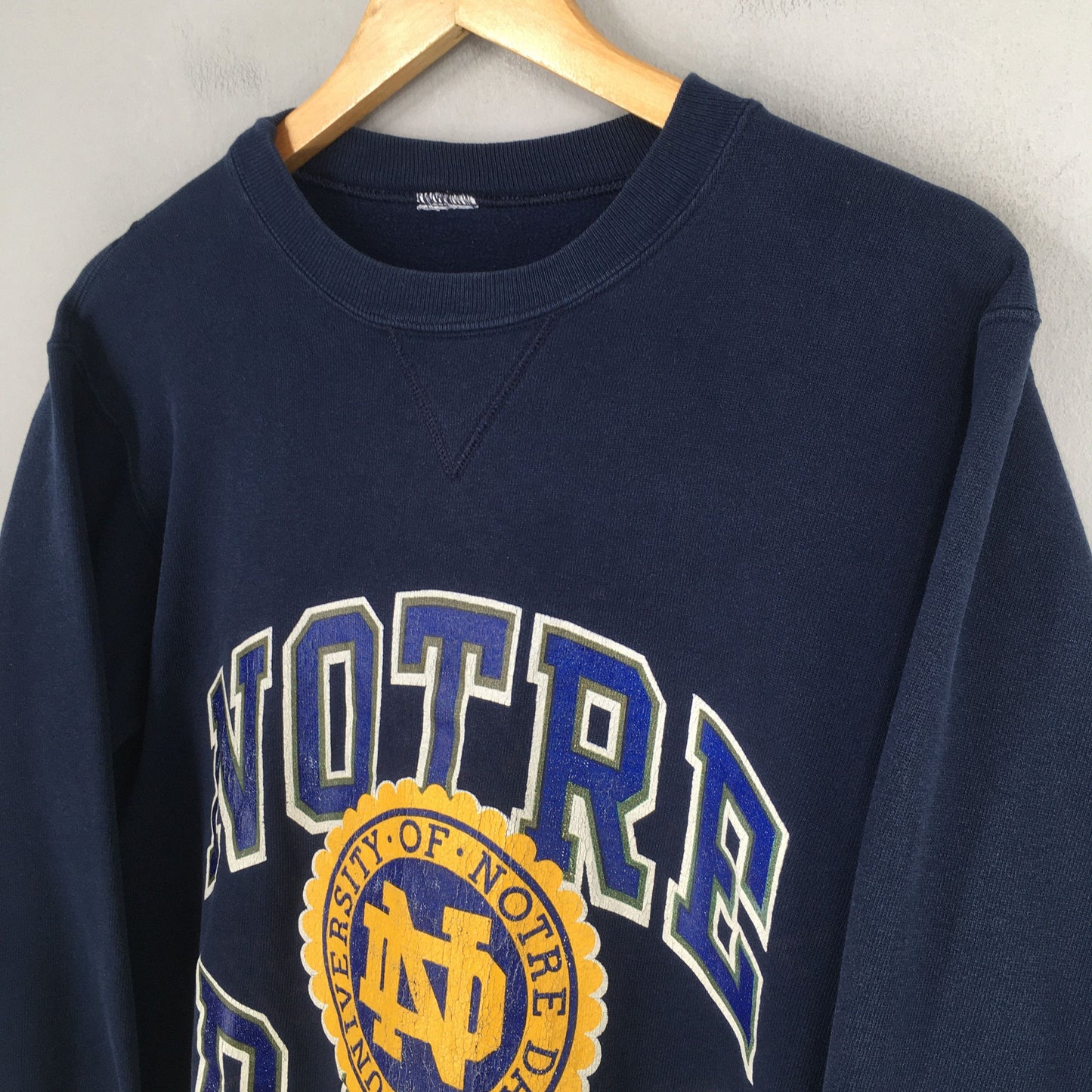 University Of Notre Dame Blue Sweatshirt Large