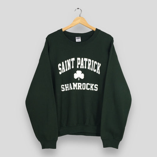 Saint Patrick Shamrock Sweatshirt Large