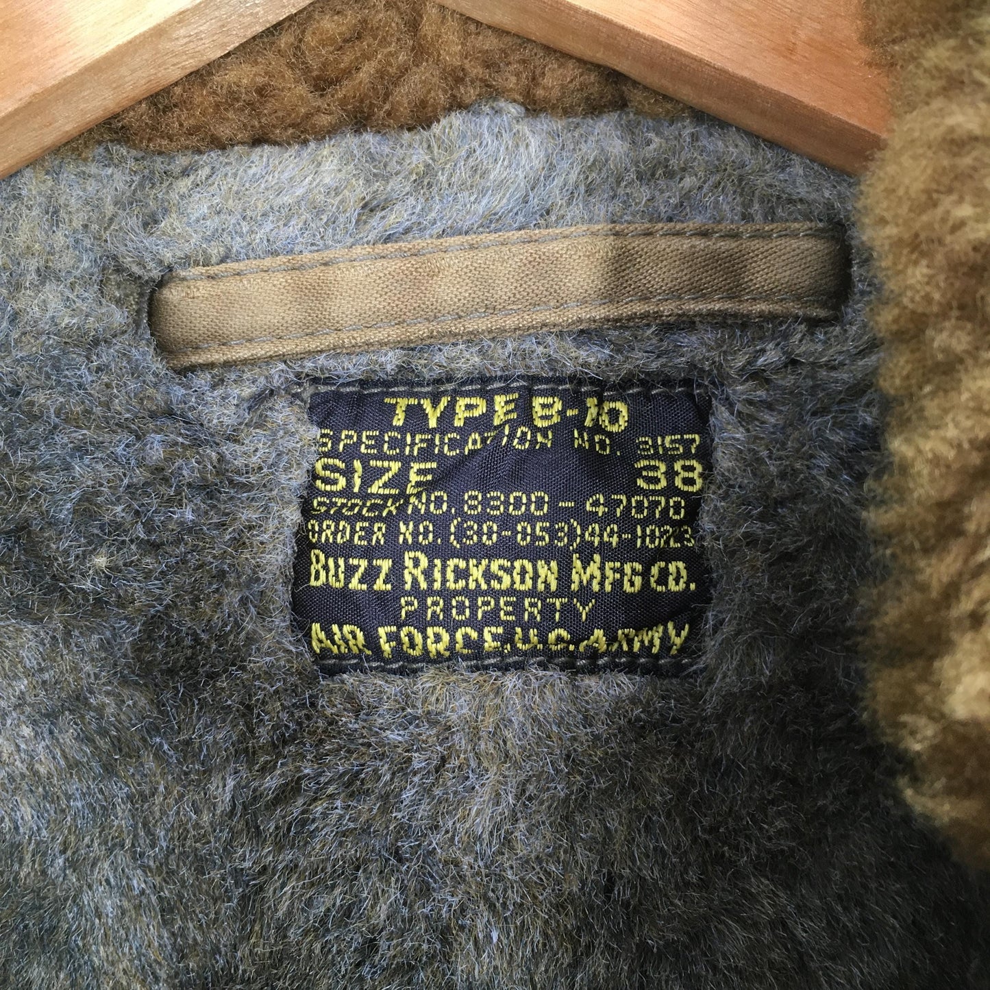 Usafa Type B-10 Buzz Rickson Sun Faded Brown Bomber Jacket