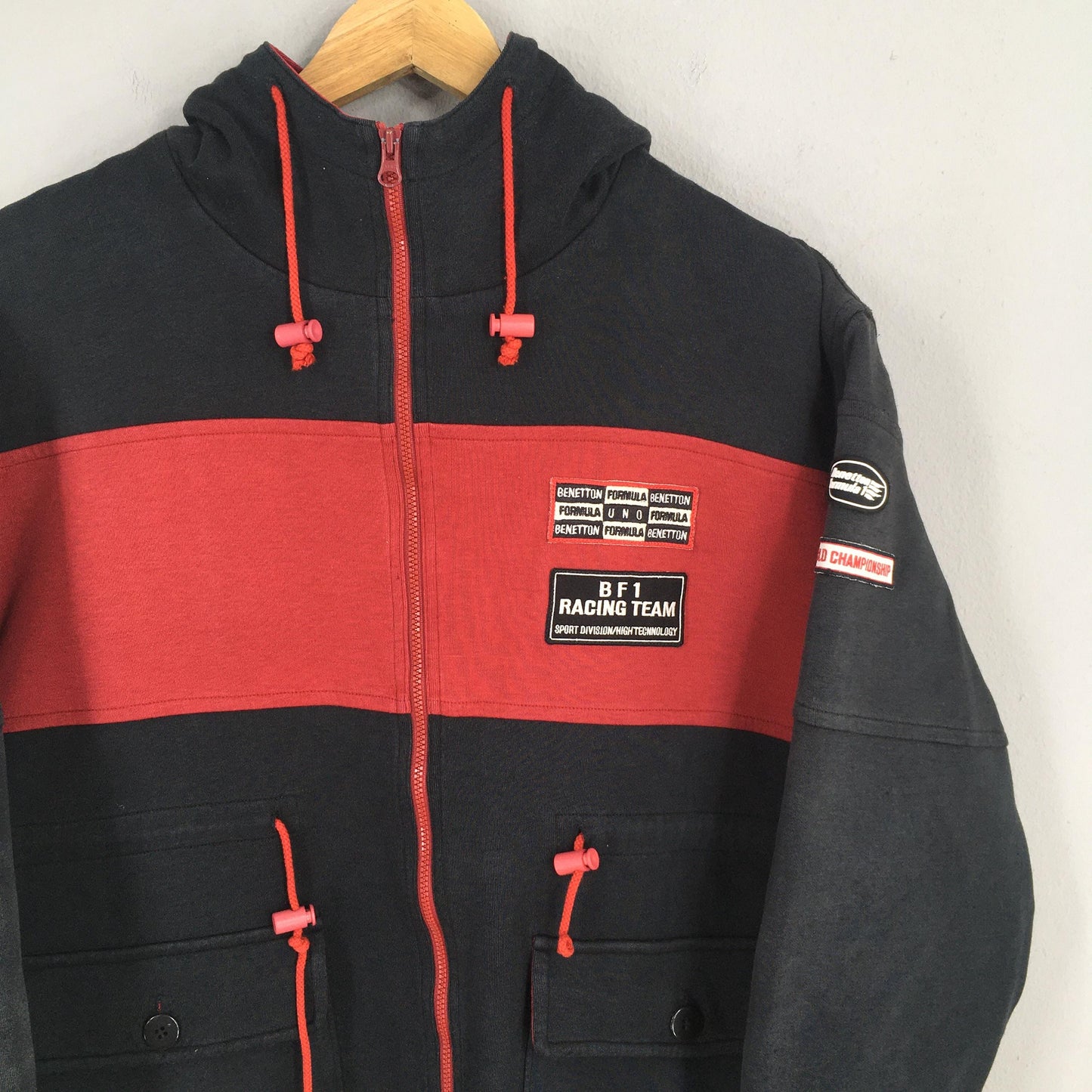 Benetton Formula 1 Hoodie Zipper Jacket Medium