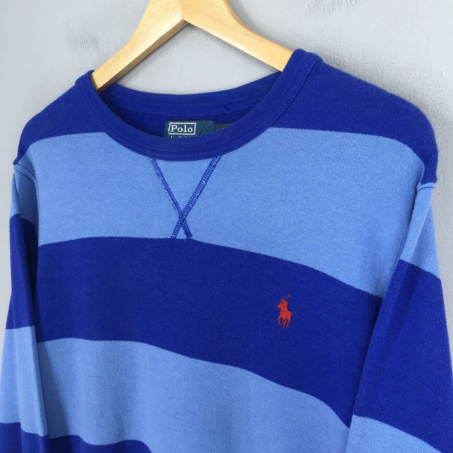 Polo Ralph Lauren Blue Striped Sweater Small