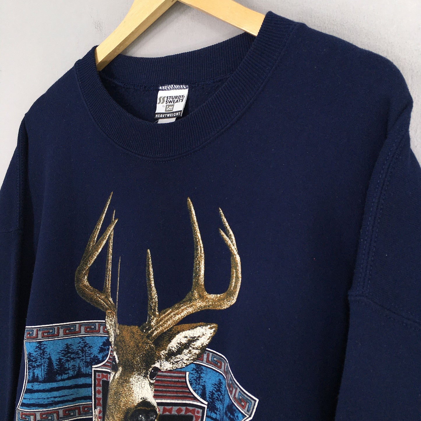 Whitetail Deer Animal Sweatshirt XLarge