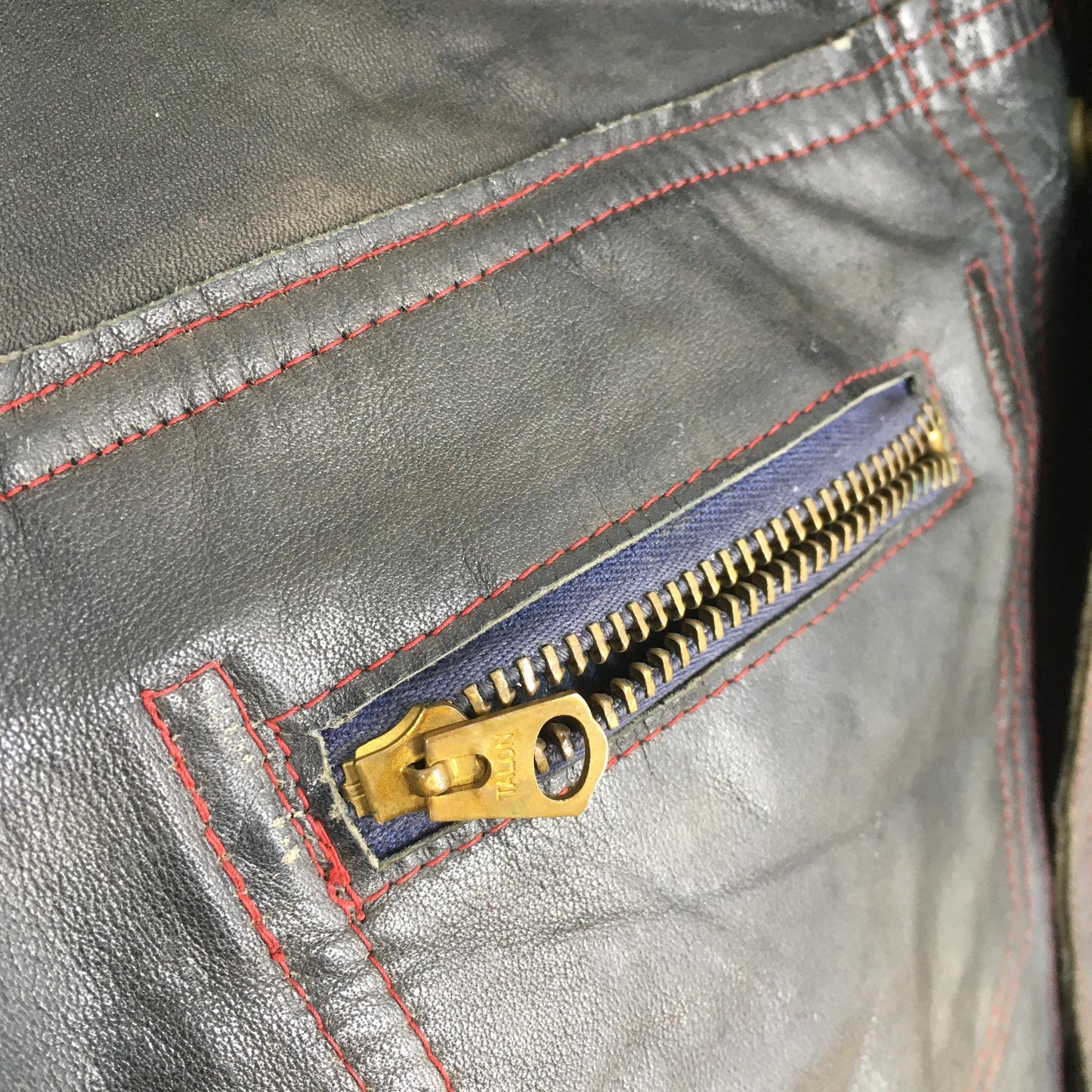 1970's Motorcycle Punk Black Suede Leather Jacket Medium