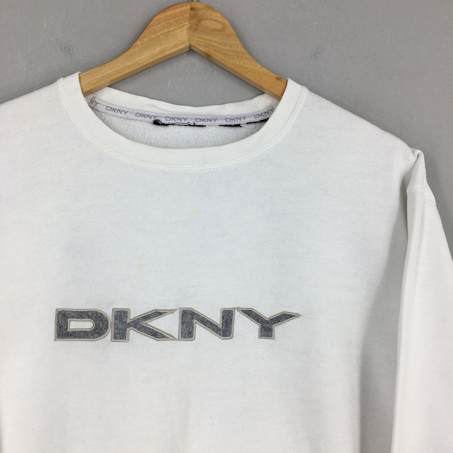 Dkny Jeans White Sweatshirt XLarge