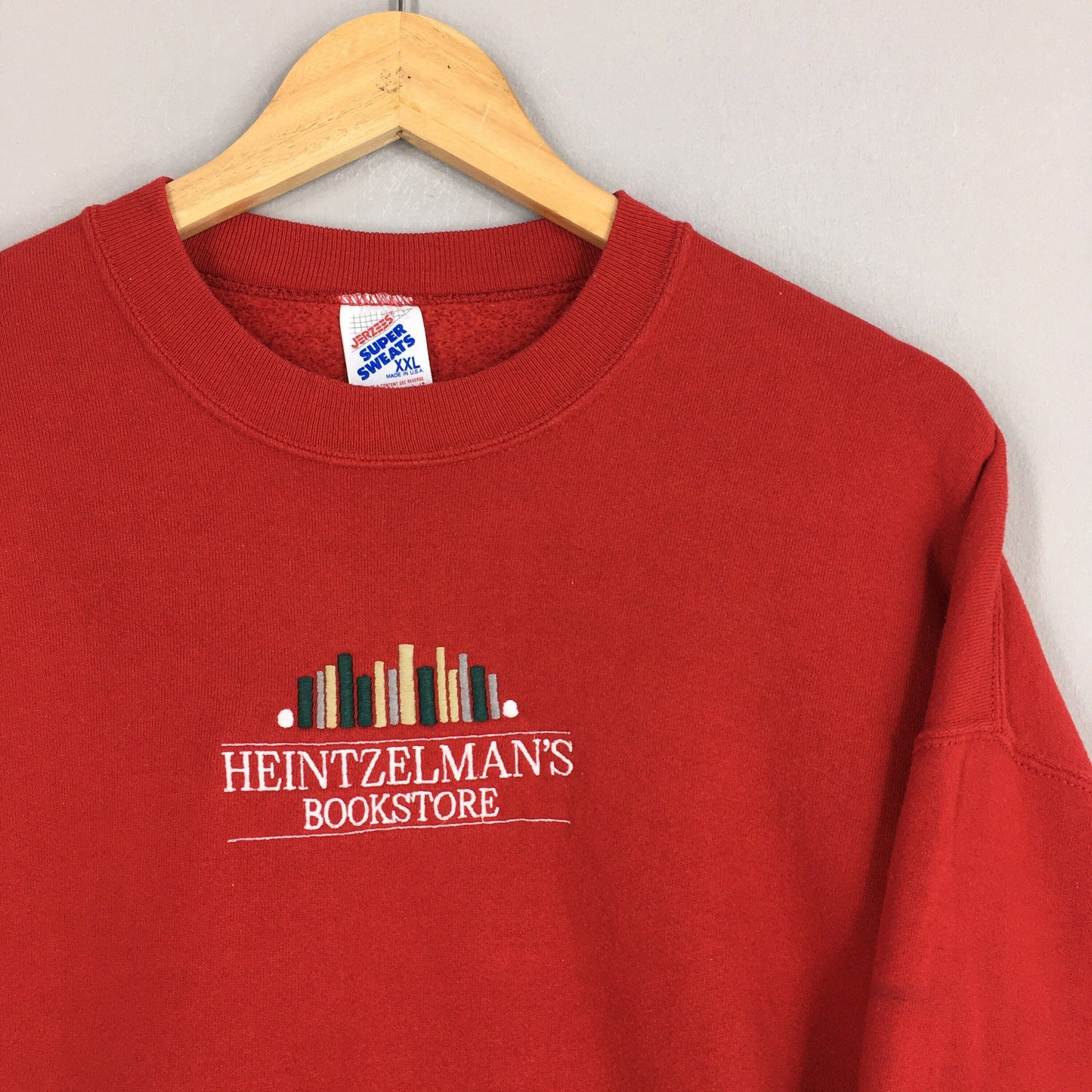 Heintzelman Bookstore Red Oversized Sweatshirt XXL