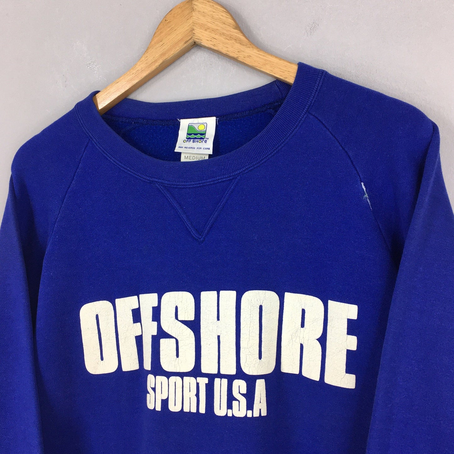 Offshore Sport USA Blue Sweatshirt Medium