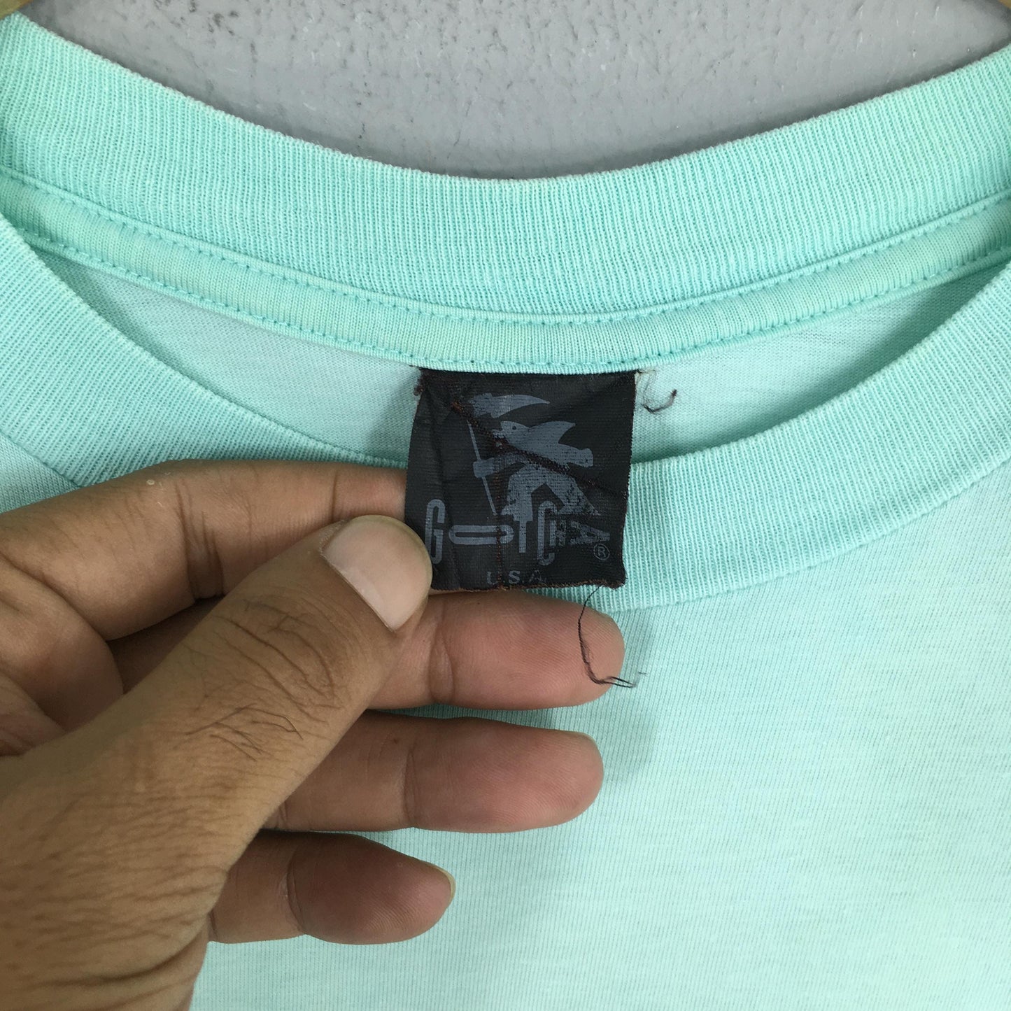 Gotcha Hawaii Surf Green T shirt Medium