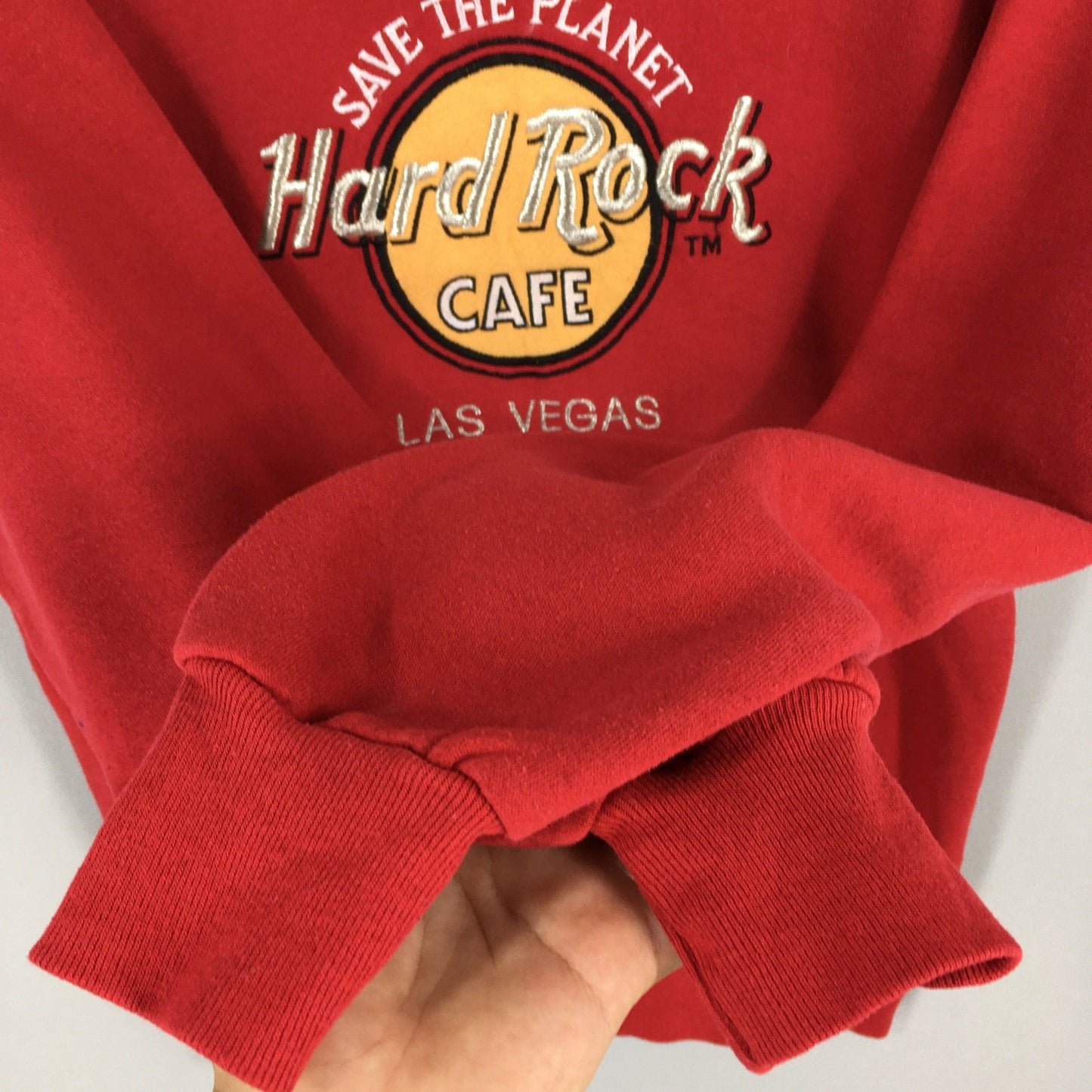 Hard Rock Cafe Las Vegas Red Sweatshirt Large