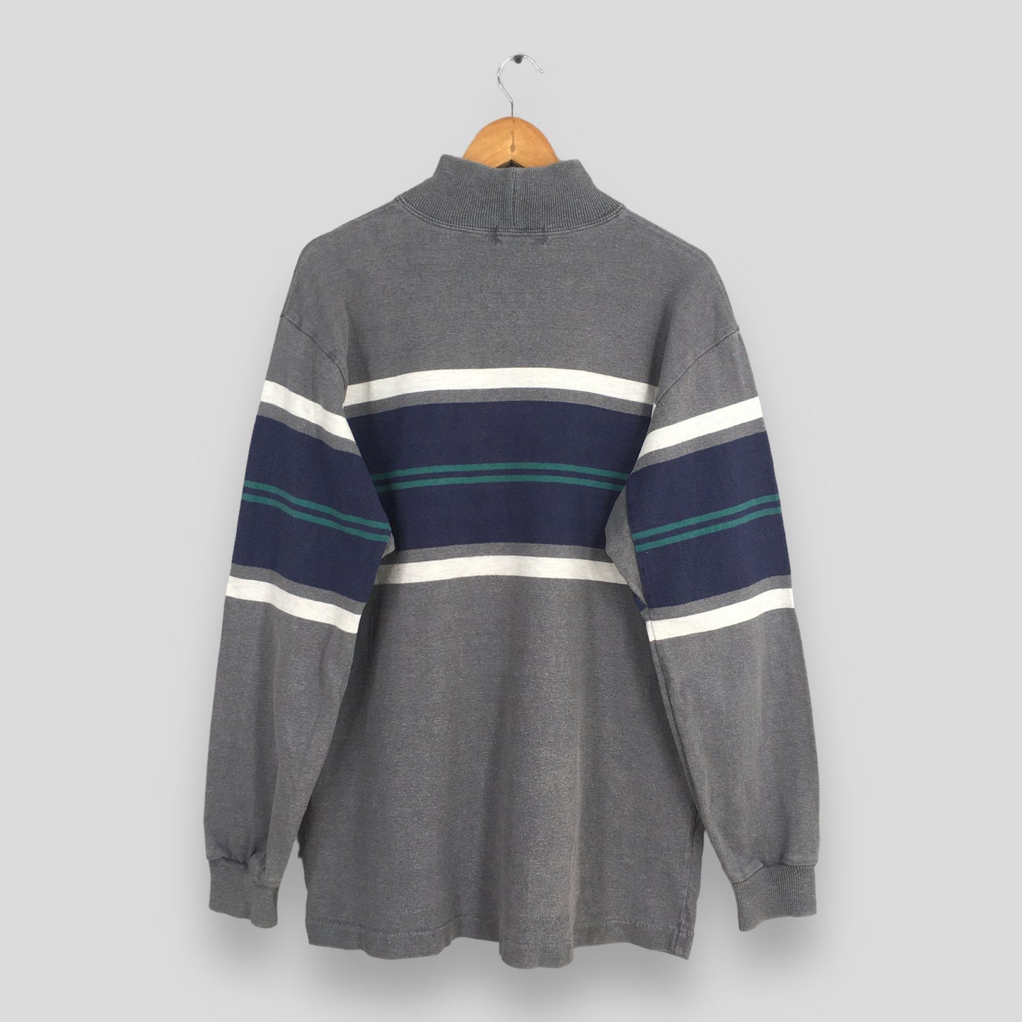 LL Bean Stripes Sweatshirt Large