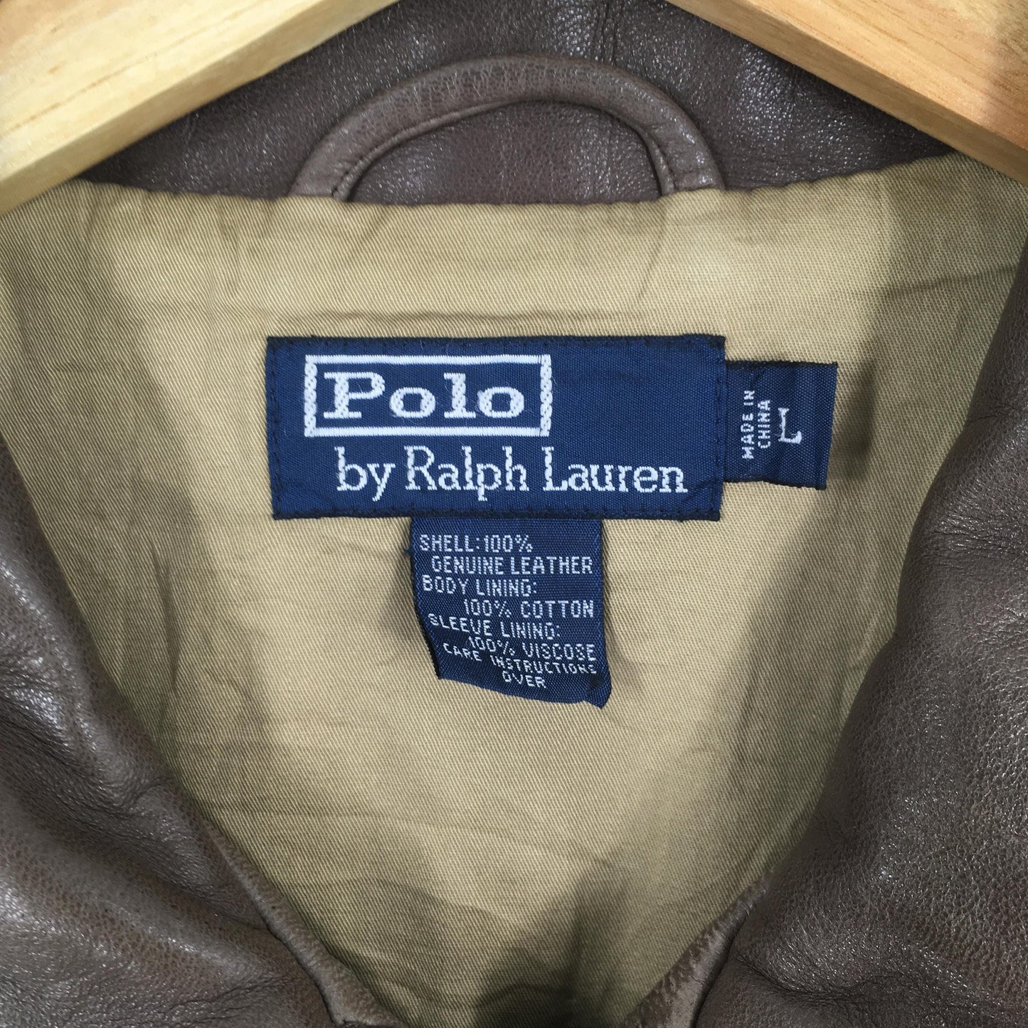 Polo Ralph Lauren Leather Jacket Large