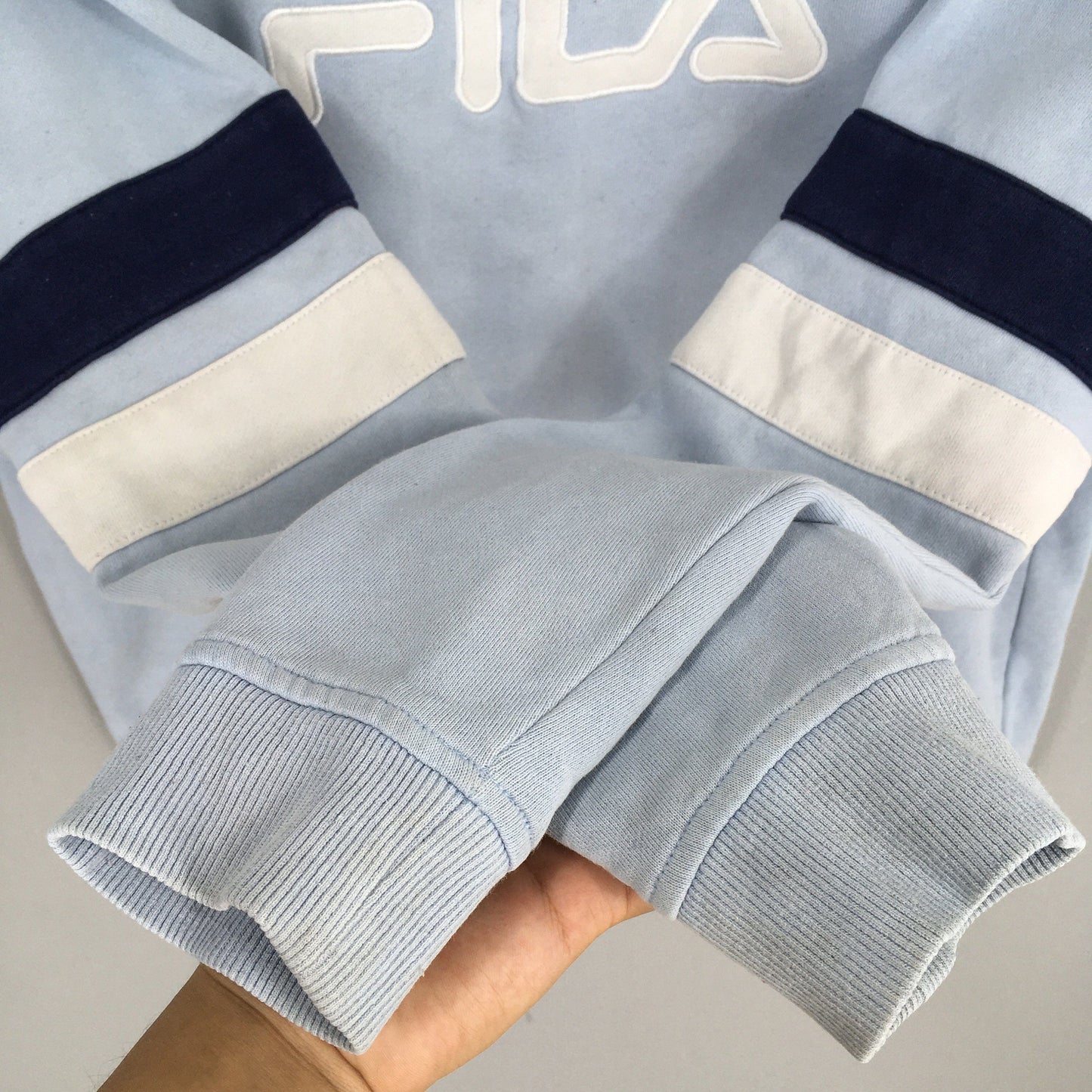 Fila Italia Light Blue Sweatshirt Medium