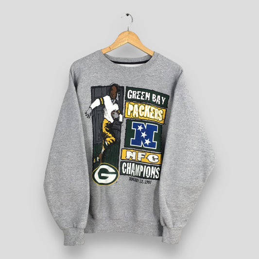 Green Bay Packers NFC Gray Sweatshirt Large