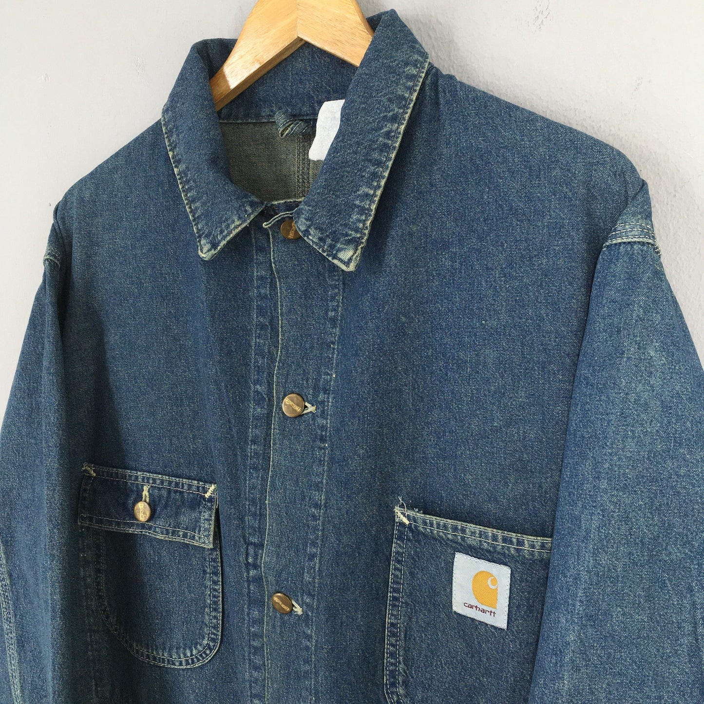 Carhartt Michigan Denim Chore Workers Jacket XLarge