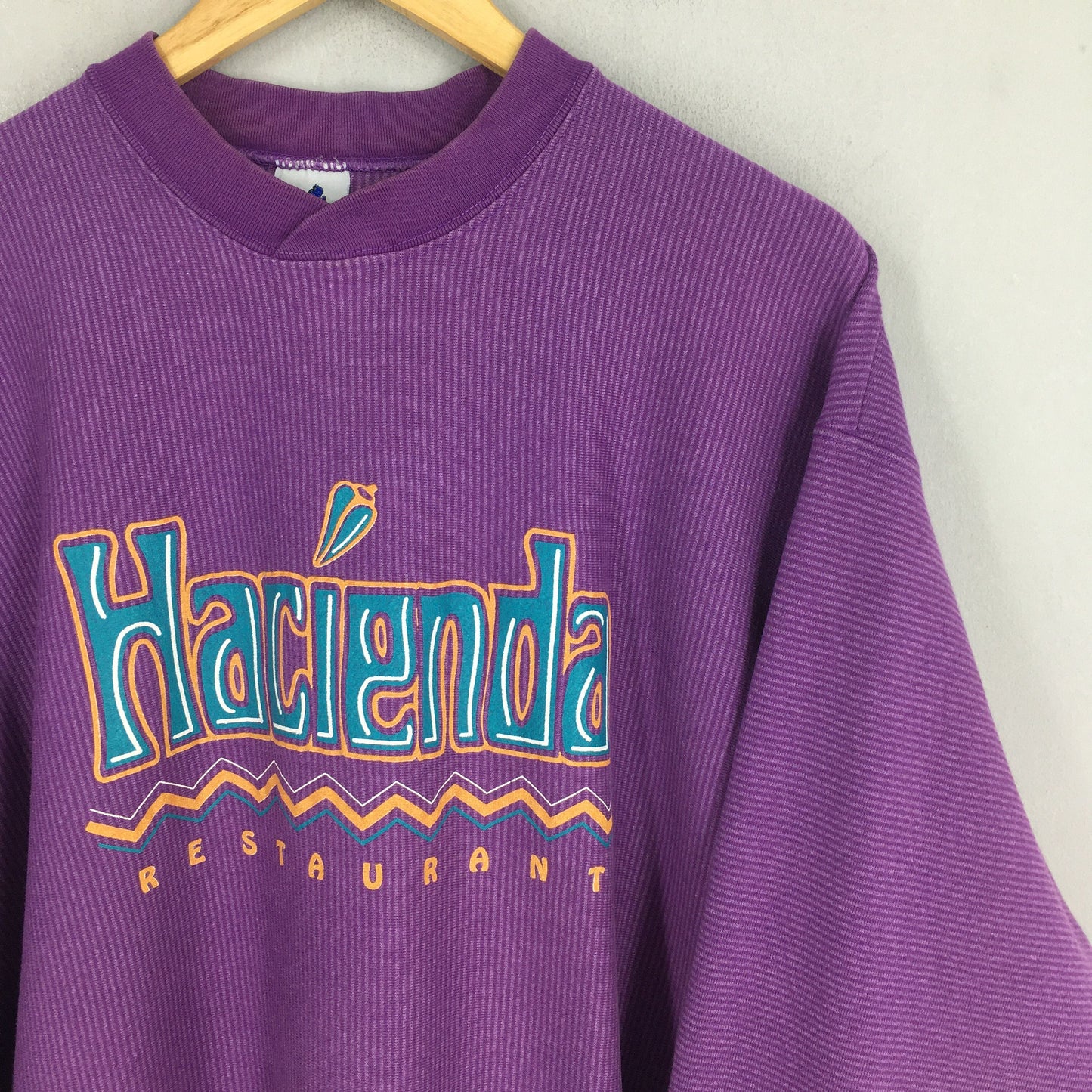 Hacienda Restaurant Purple Sweatshirt XLarge