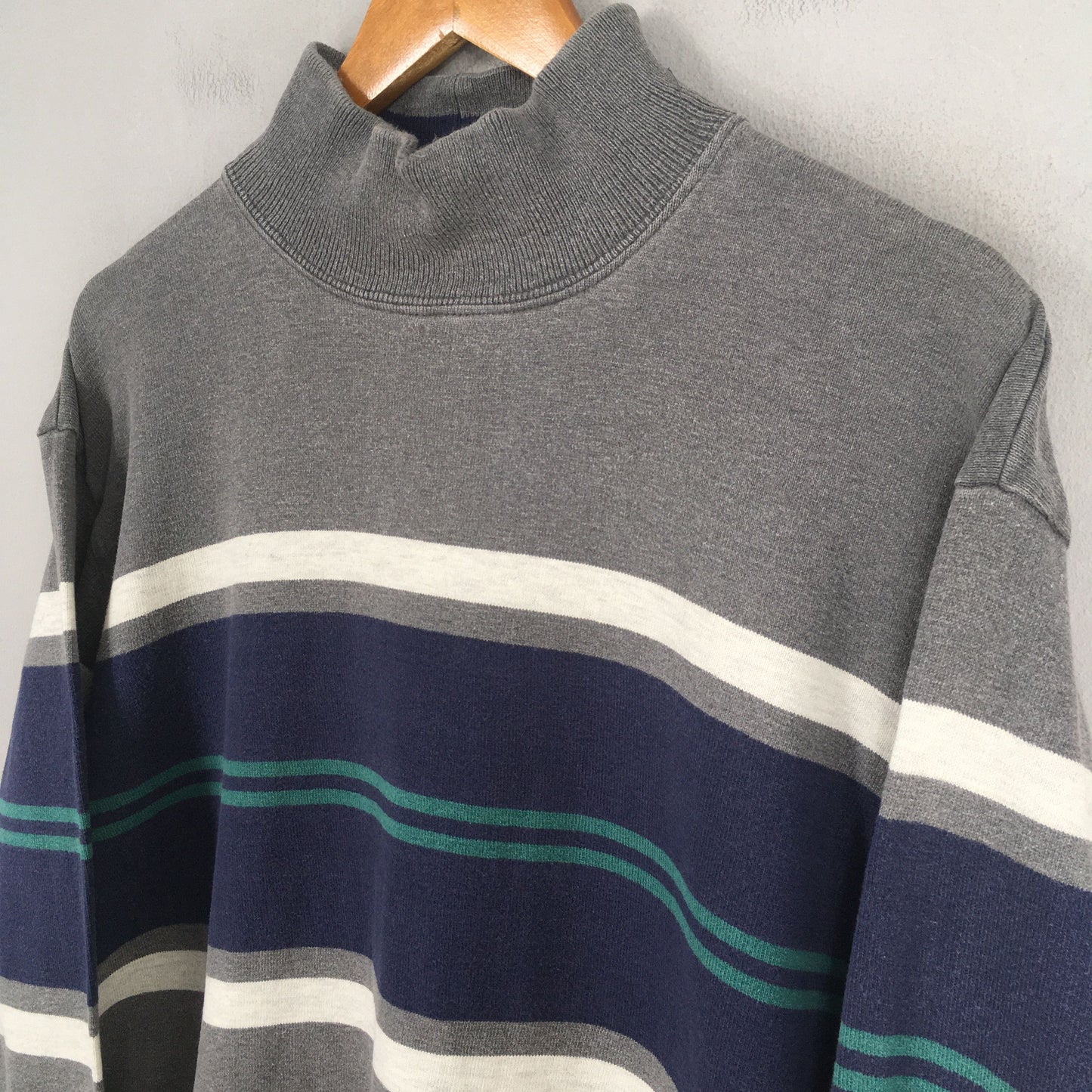 LL Bean Stripes Sweatshirt Large