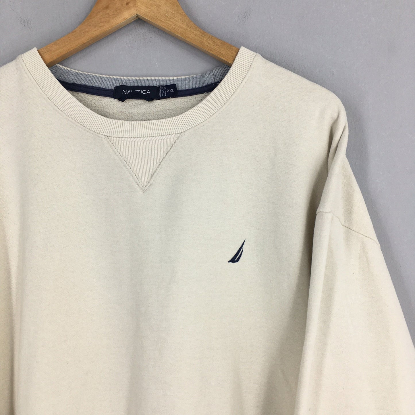 Nautica Cream Sweatshirt XXLarge