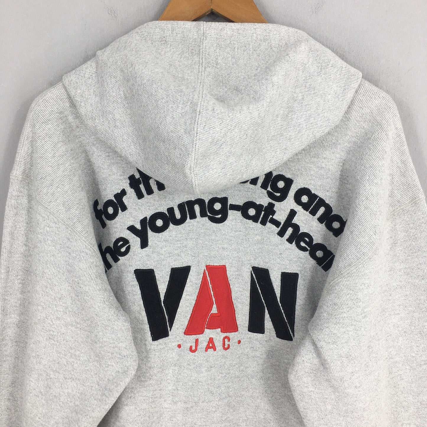 Van Jac Japanese Streetwear Gray Sweatshirt Large