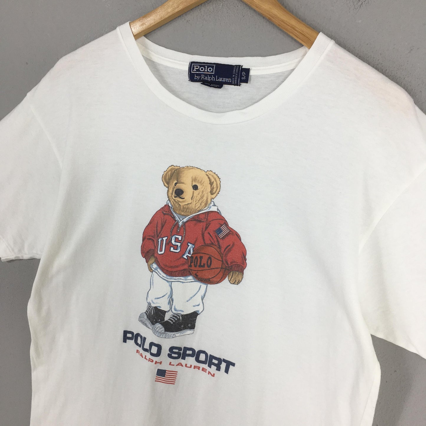 Polo Bear Ralph Lauren Nba Basketball T shirt Small