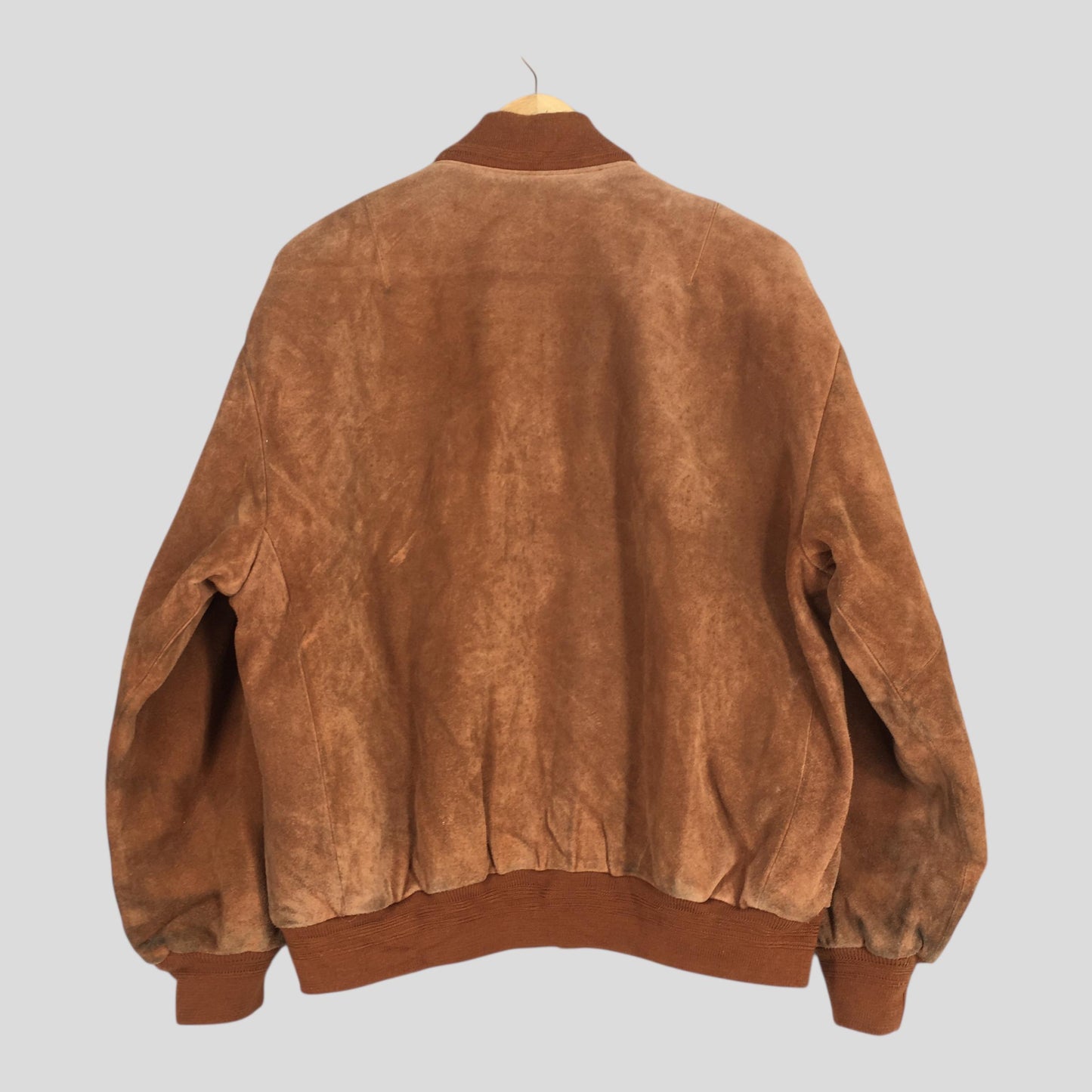 Japanese Brown Suede Leather Jacket Large