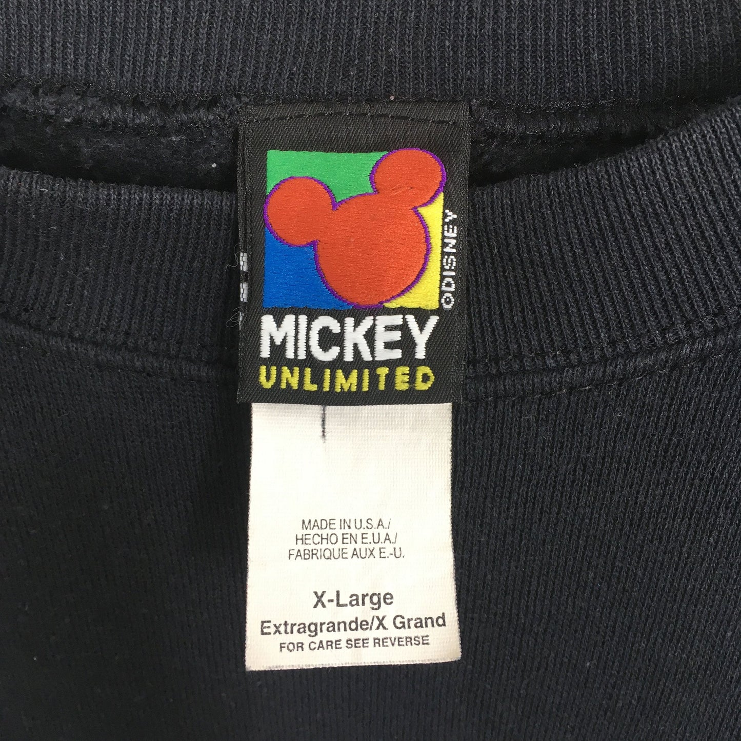 Mickey Mouse Black Sweatshirt XLarge