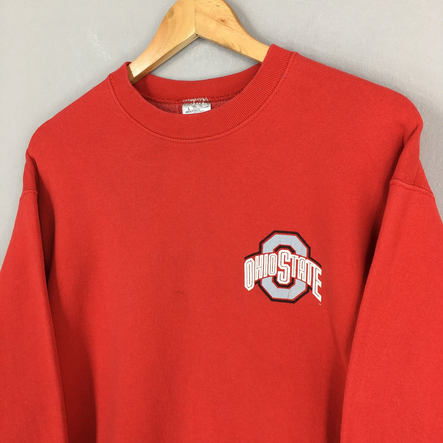 Ohio State University OSU Red Sweater Large