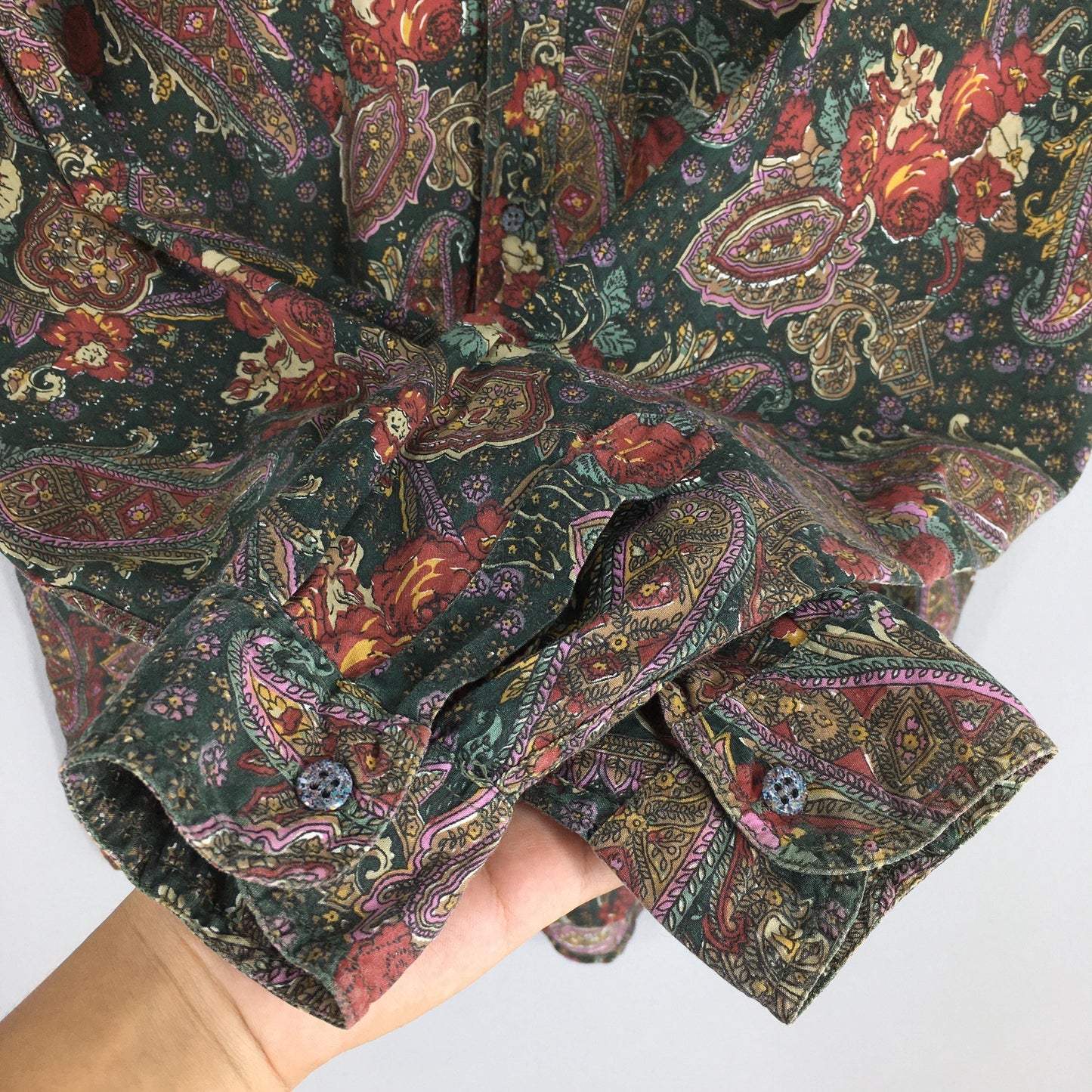 Paisley Floral Casual Shirt Medium