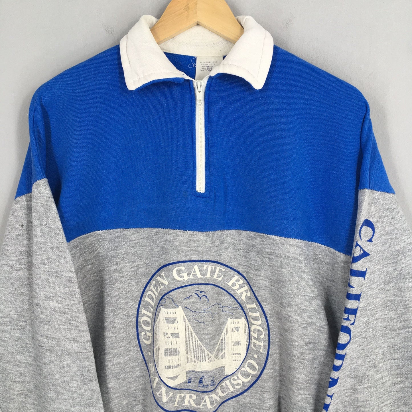 San Francisco Usa Blue Jumper Sweatshirt Large