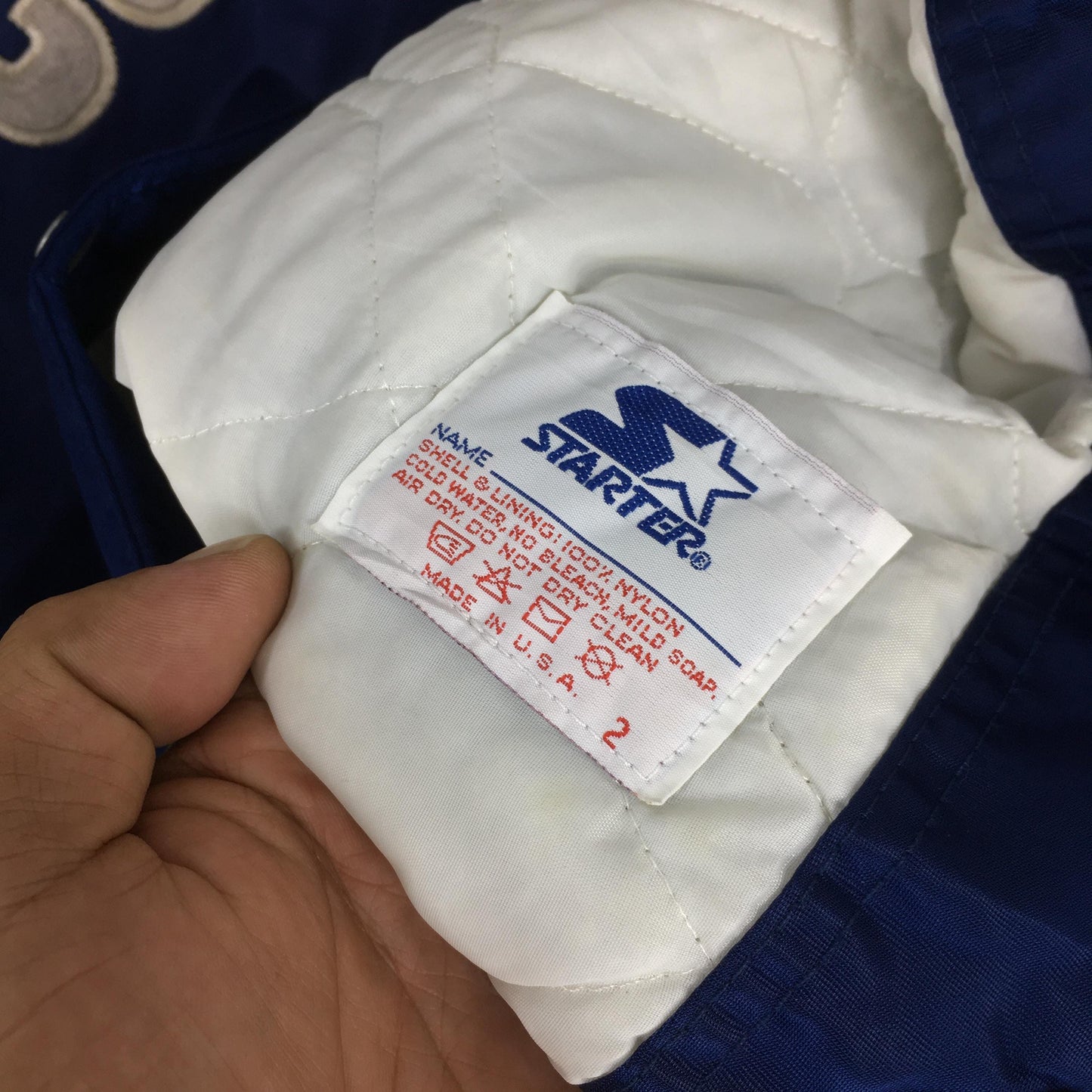 Dallas Cowboys NFL Varsity Satin Jacket Large