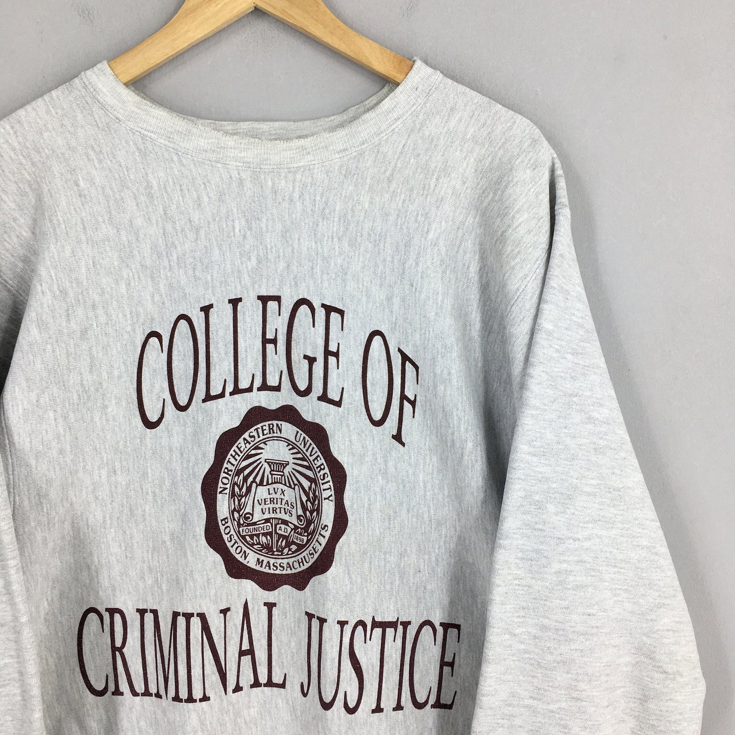 Reverse Weave Champion College Criminal Justice Crewneck XL