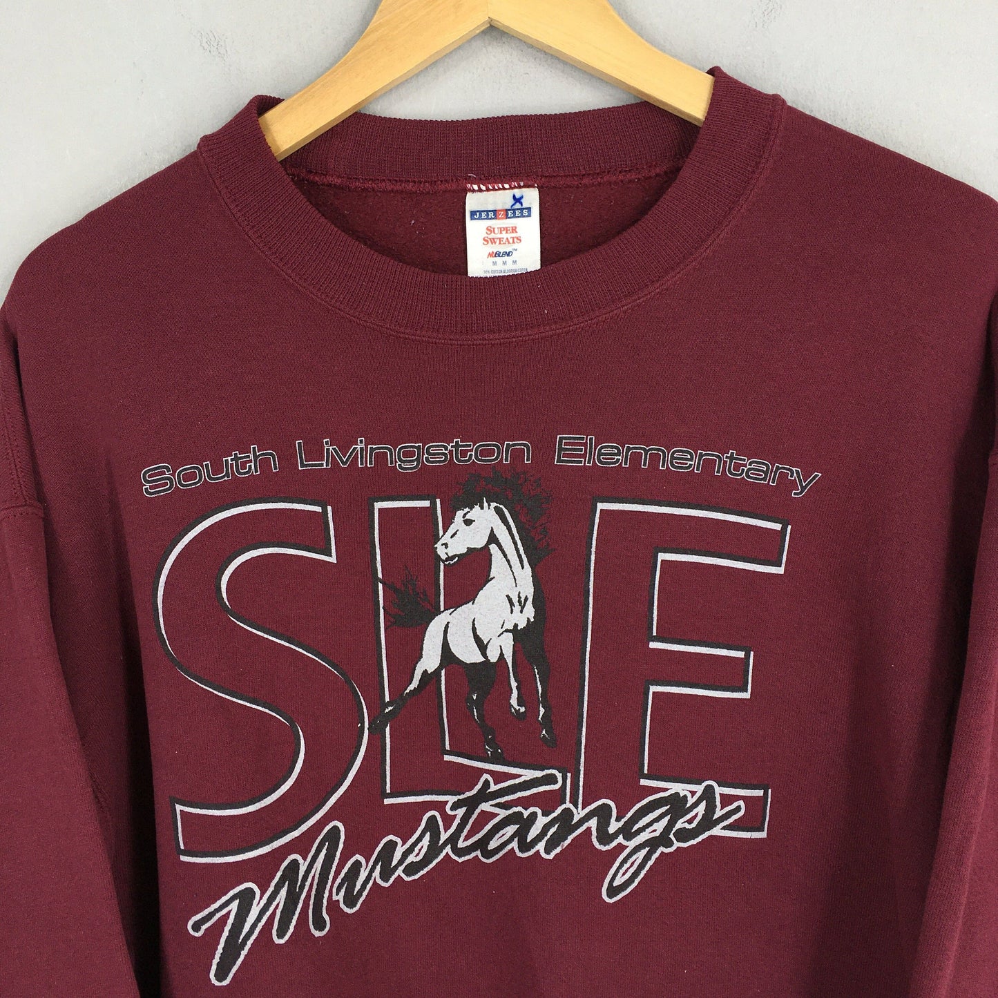 South Livingston Elementary Mustangs Sweatshirt Medium